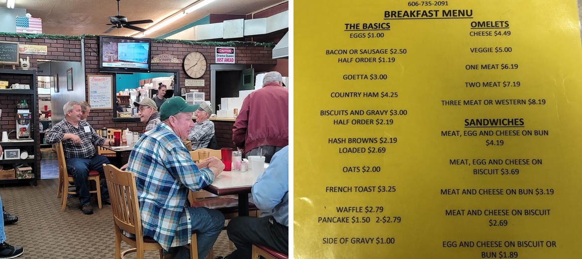 Donna's Place Menu