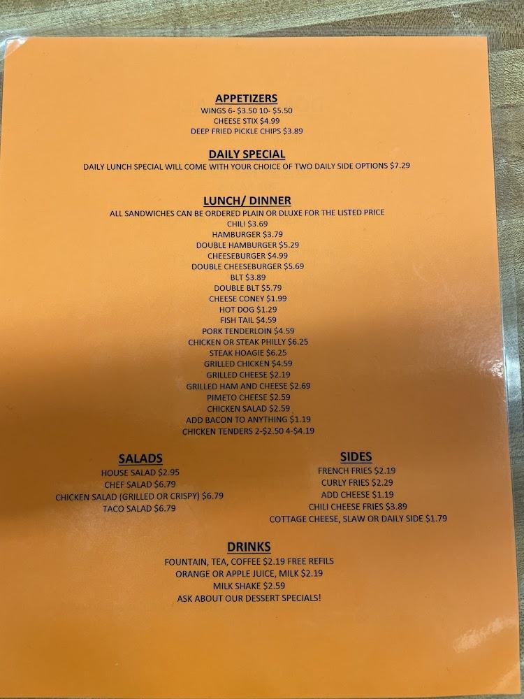 Donna's Place Menu image 2